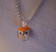 Halsband uggla - orange